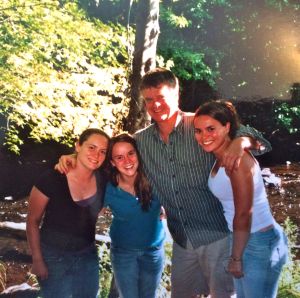 Ray with girls, 1994