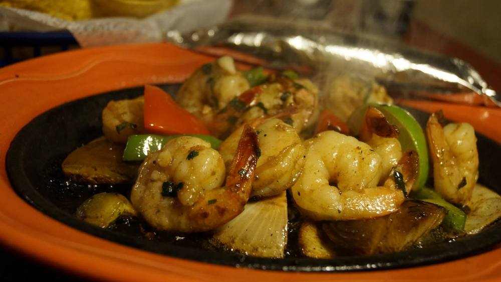 shrimp fajitas